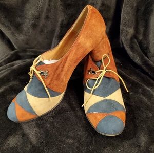 Vintage Suede Shoes Size 8